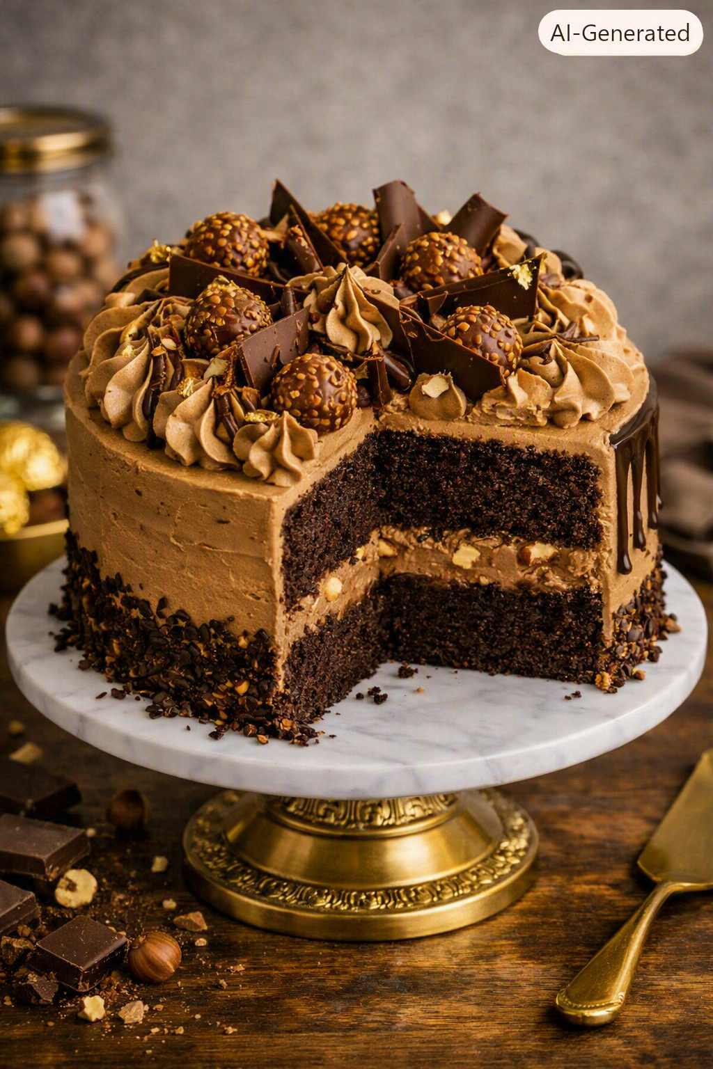 CHOCOLATE HAZELNUT CAKE