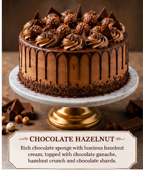 CHOCOLATE HAZELNUT CAKE
